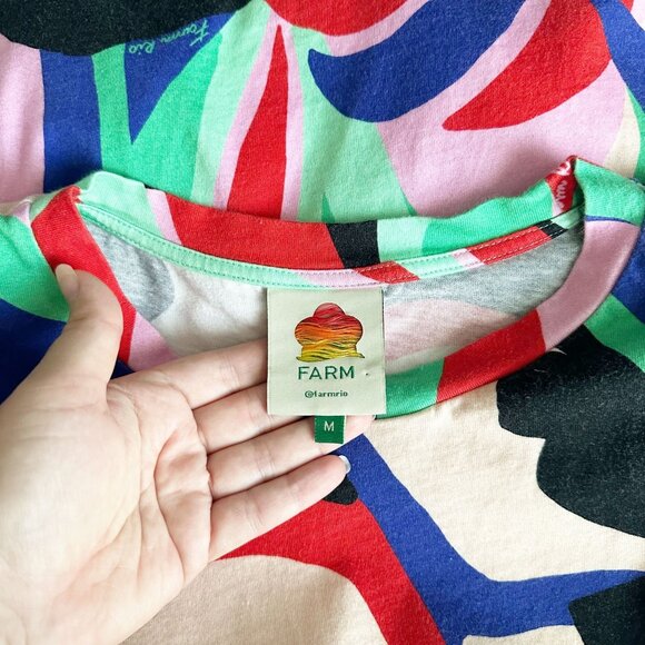 FARM Rio Colorful Abstract Midi Dress - Picture 10 of 15